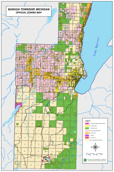 Zoning Ordinance Map. Law for land use, policies,land permits