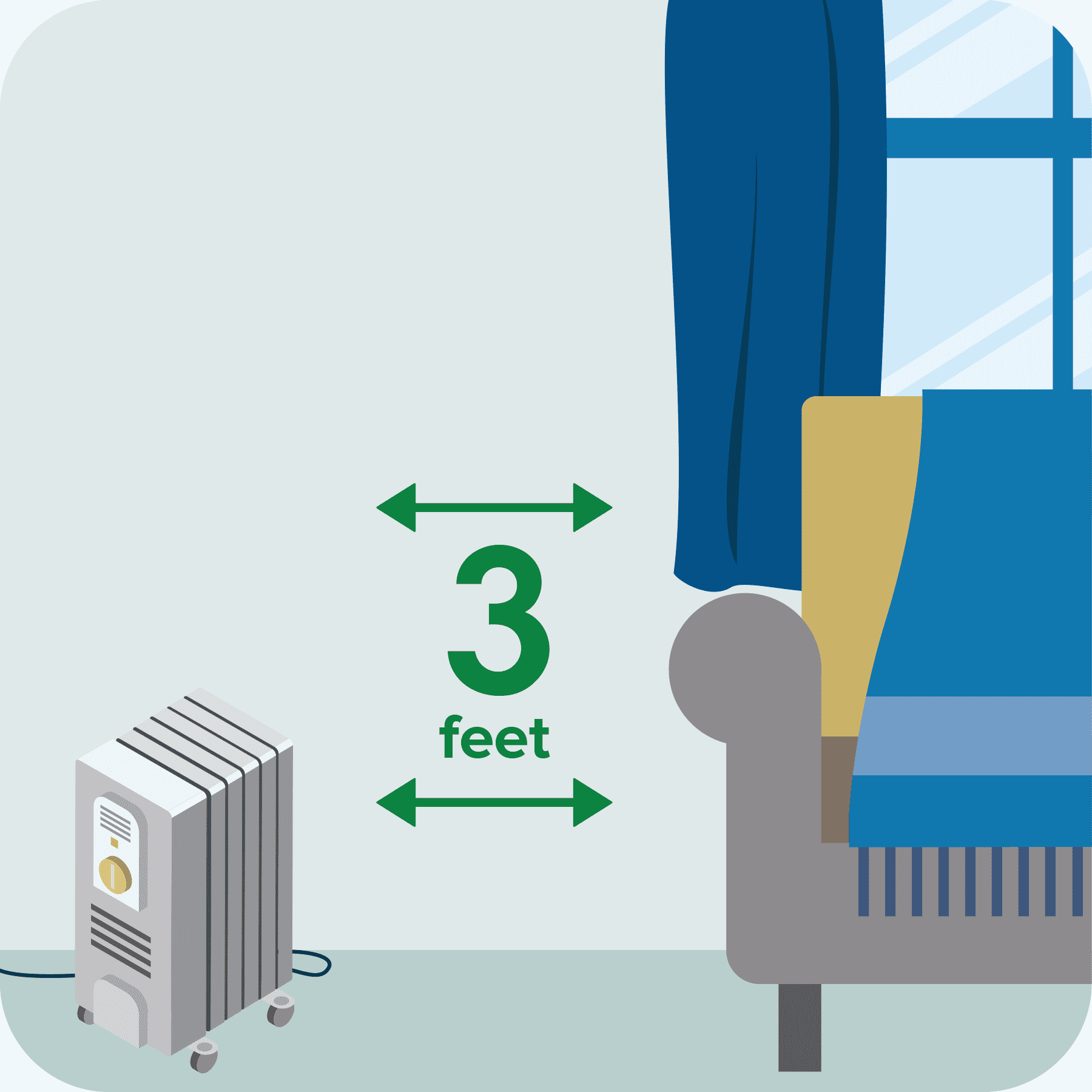 Fire prevention while using space heaters Fire from electric heater